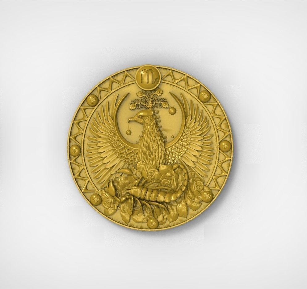 3D model of the twelve symbols of the zodiac 3D print model_11