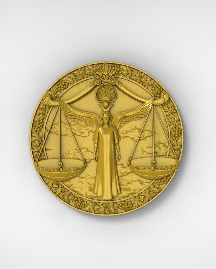 3D model of the twelve symbols of the zodiac 3D print model_13