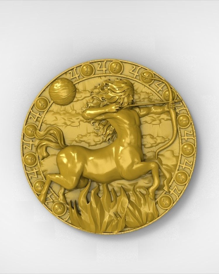 3D model of the twelve symbols of the zodiac 3D print model_9