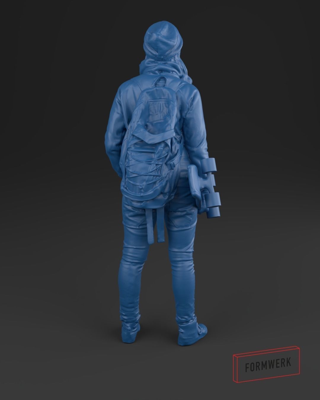 Girl 01 Skater - 3D Scan printable 3D print model_5
