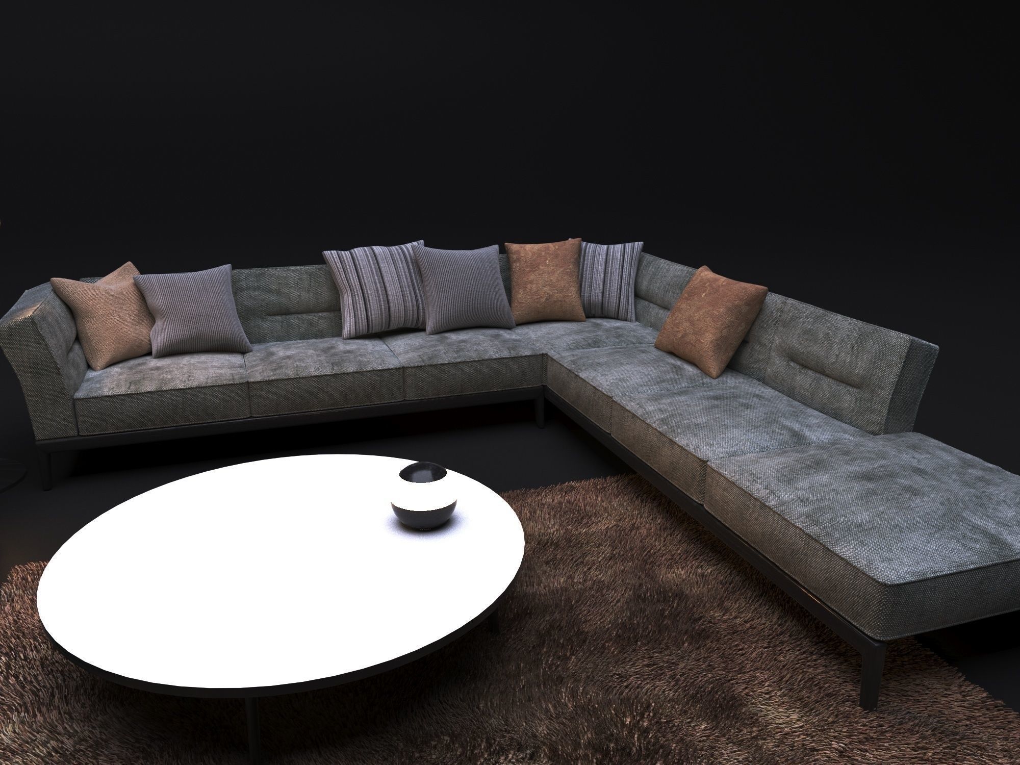 Sofa FLEXFORM ADDA 3D model_4