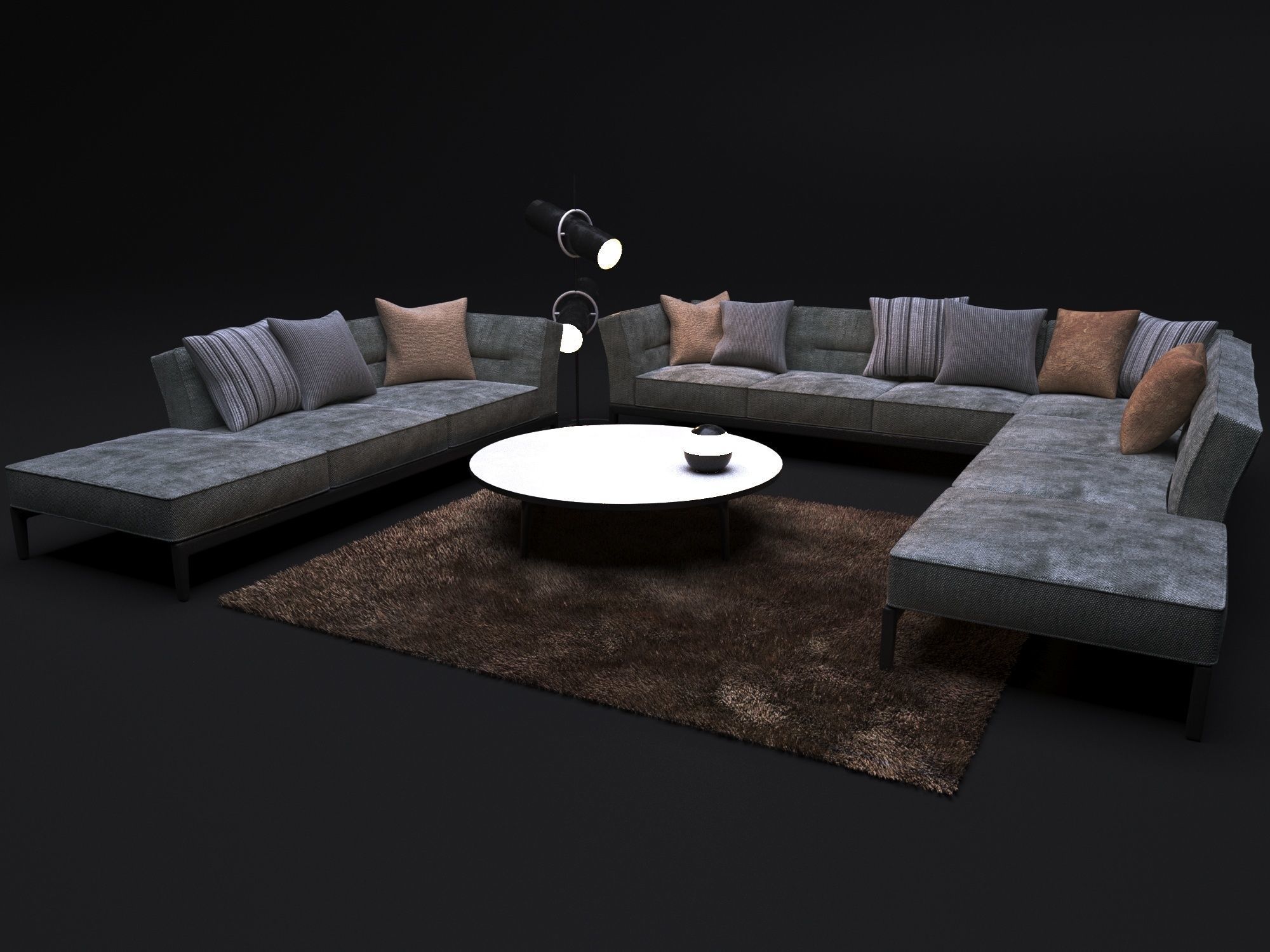 Sofa FLEXFORM ADDA 3D model_3