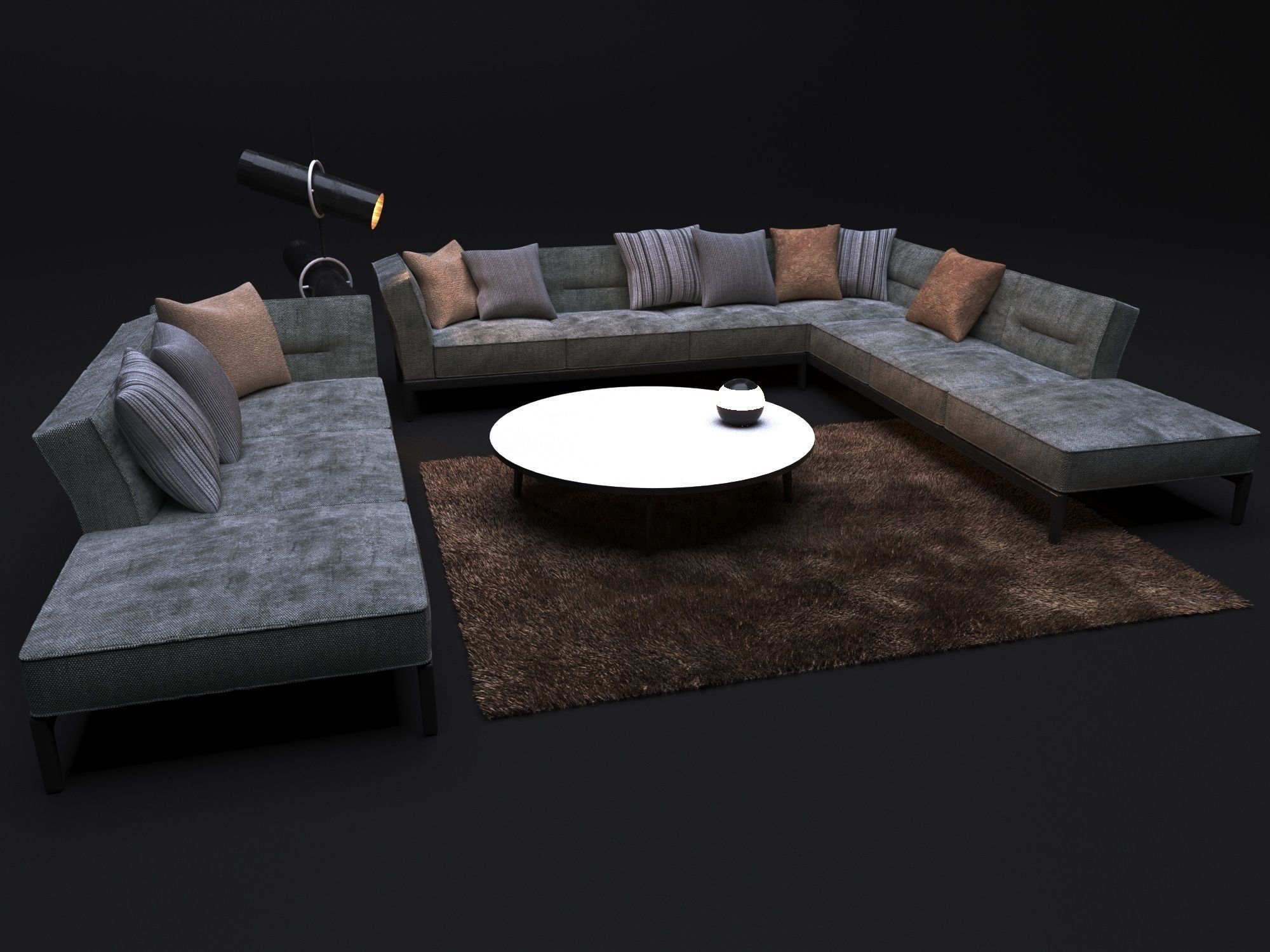 Sofa FLEXFORM ADDA 3D model_2