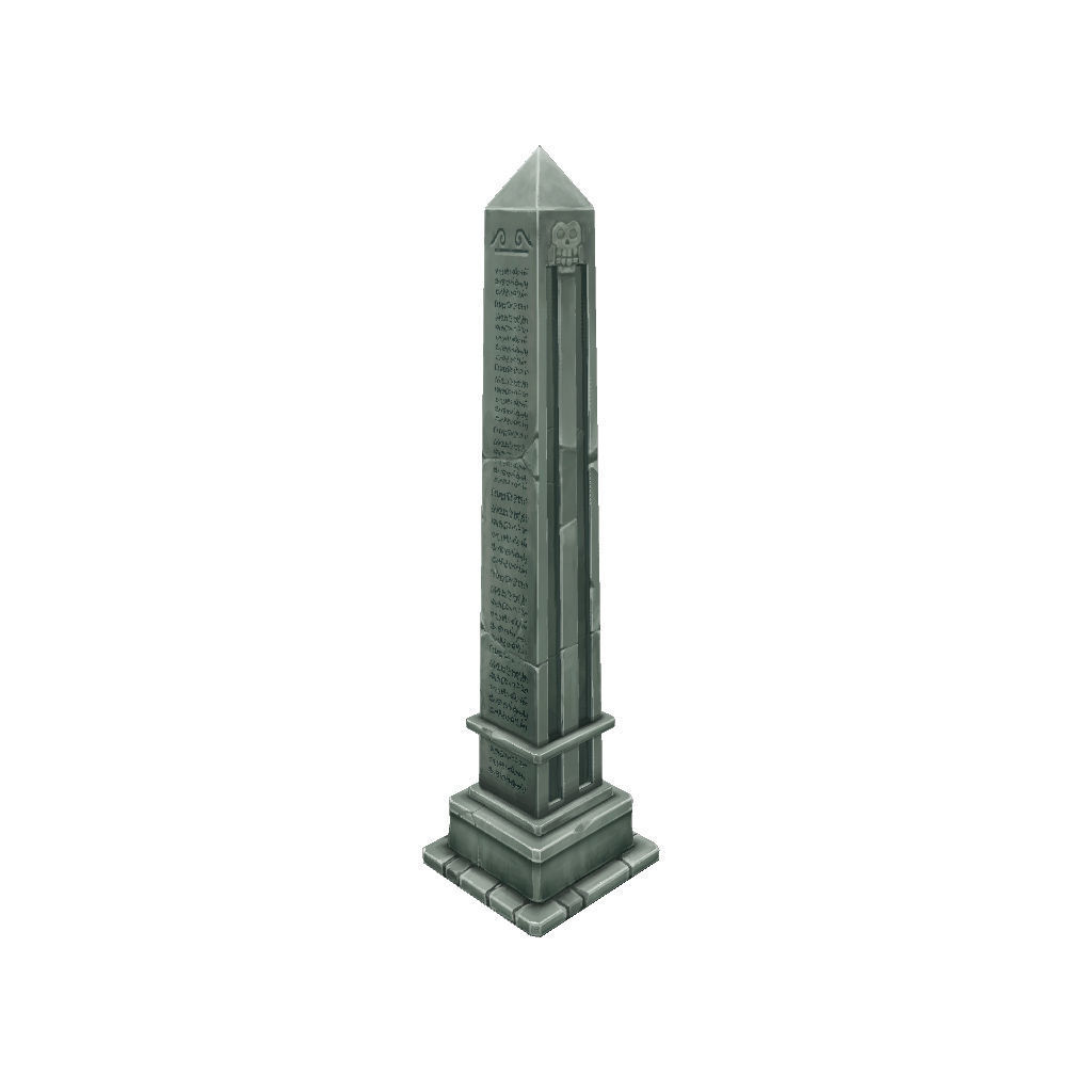Cemetery Starter Set - Low Poly Hand Painted Low-poly 3D model_44