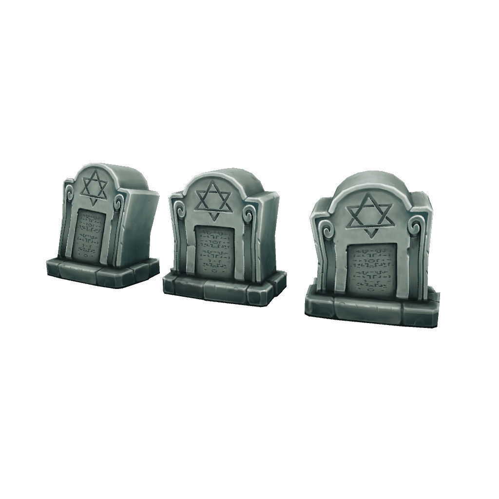 Cemetery Starter Set - Low Poly Hand Painted Low-poly 3D model_29