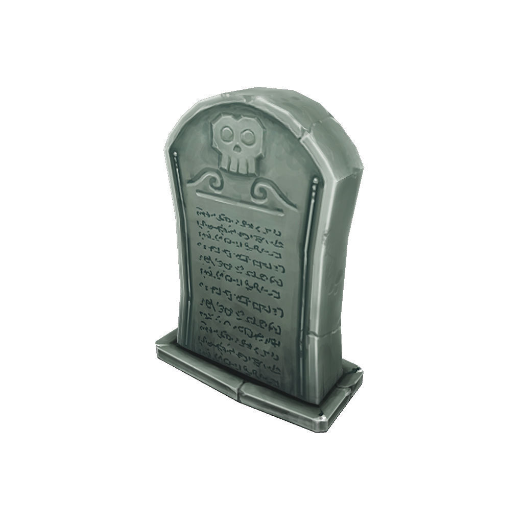Cemetery Starter Set - Low Poly Hand Painted Low-poly 3D model_25