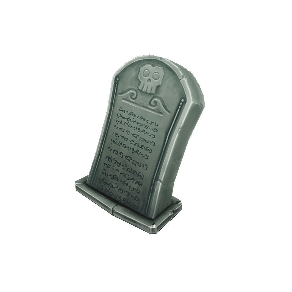 Cemetery Starter Set - Low Poly Hand Painted Low-poly 3D model_27