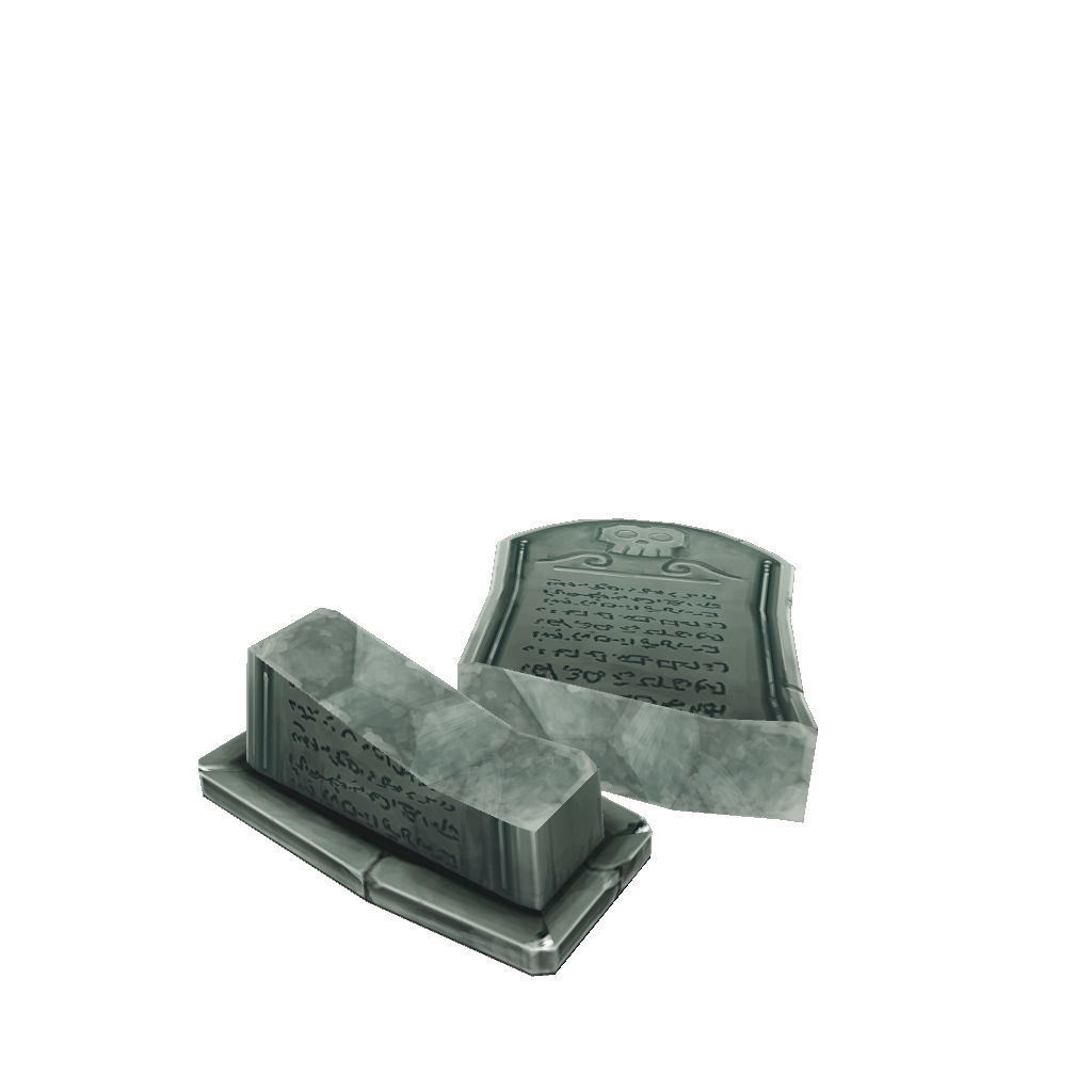 Cemetery Starter Set - Low Poly Hand Painted Low-poly 3D model_28
