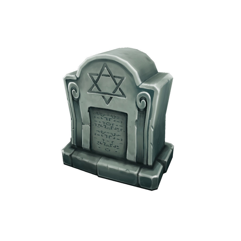 Cemetery Starter Set - Low Poly Hand Painted Low-poly 3D model_31