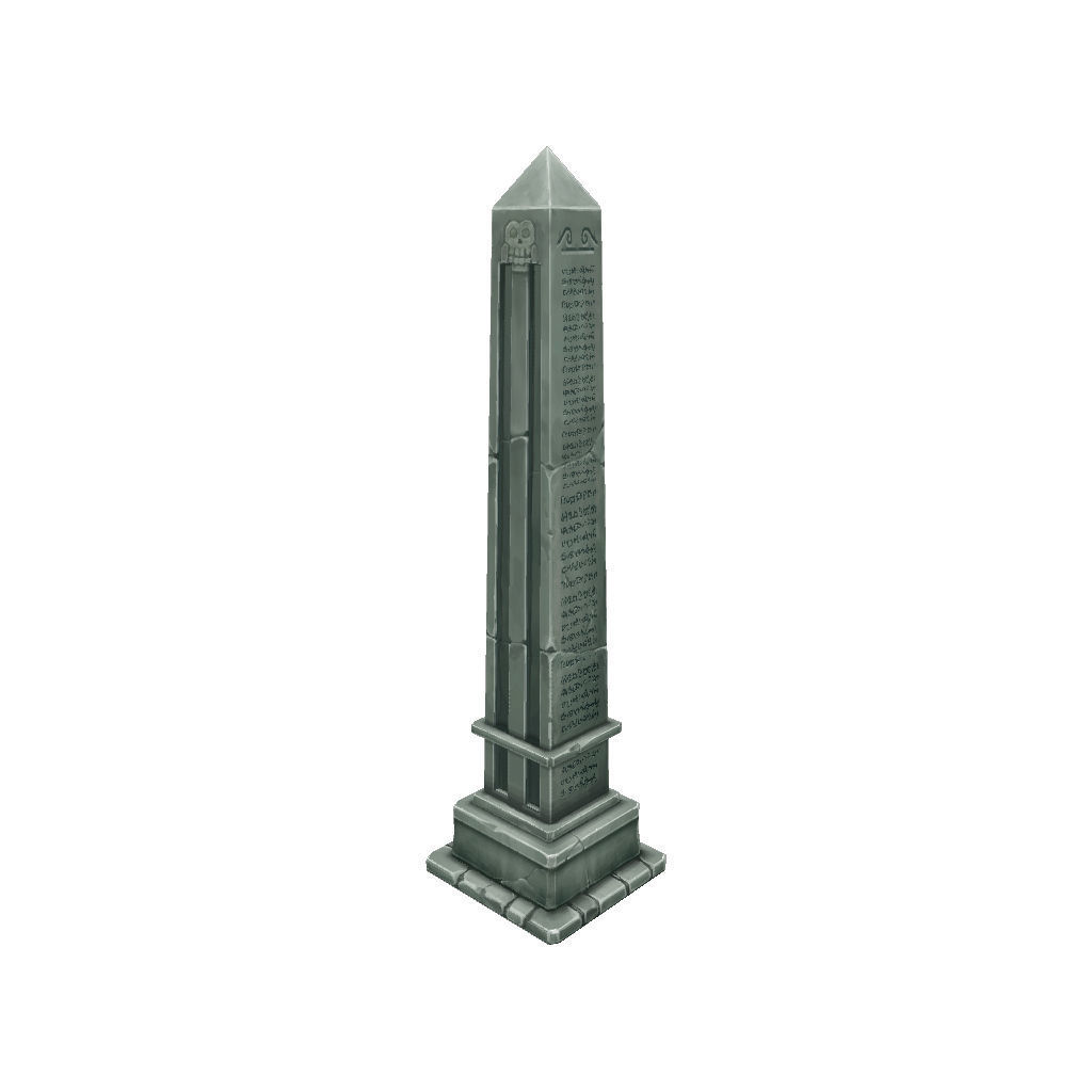 Cemetery Starter Set - Low Poly Hand Painted Low-poly 3D model_47
