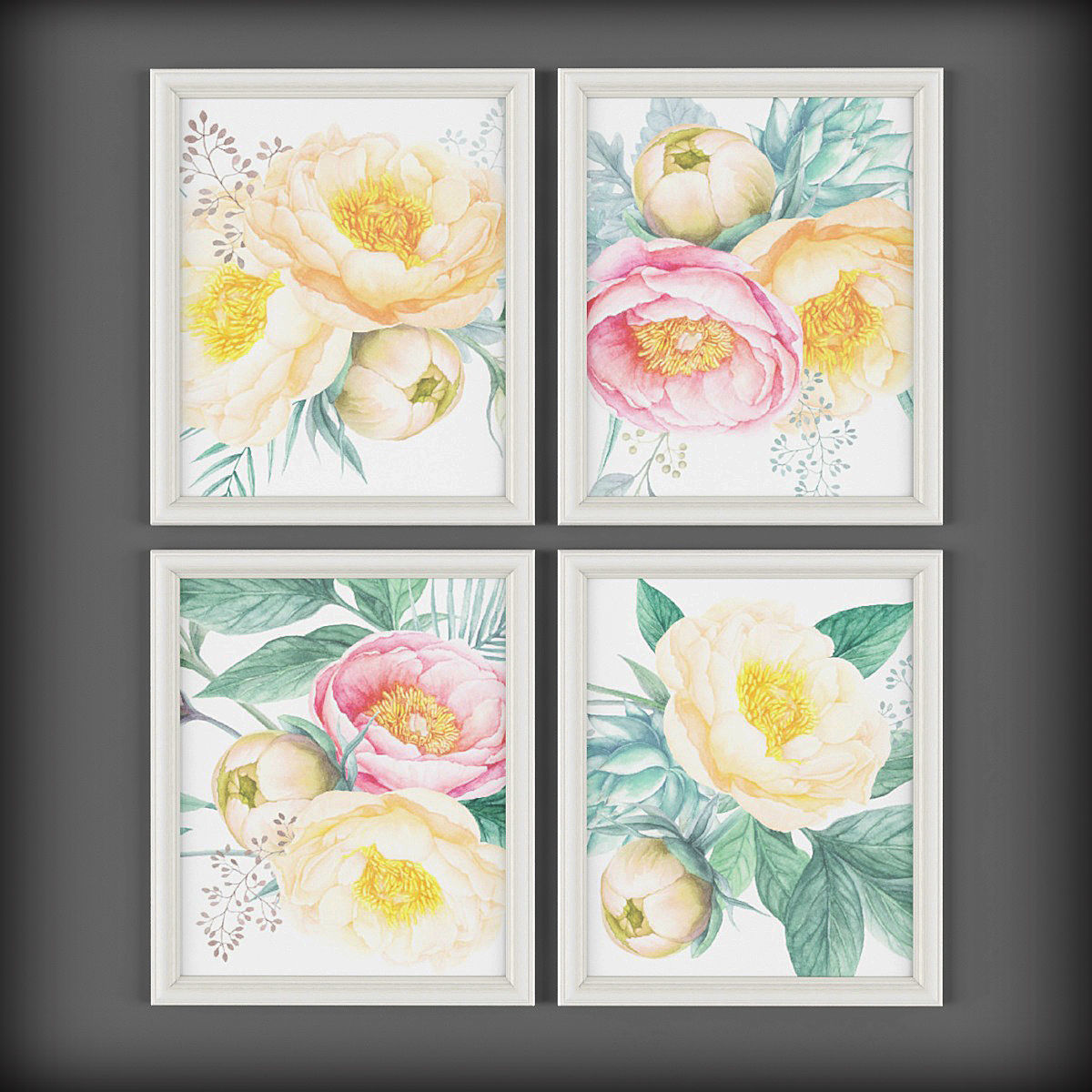 Picture Frames Low-poly 3D model_1