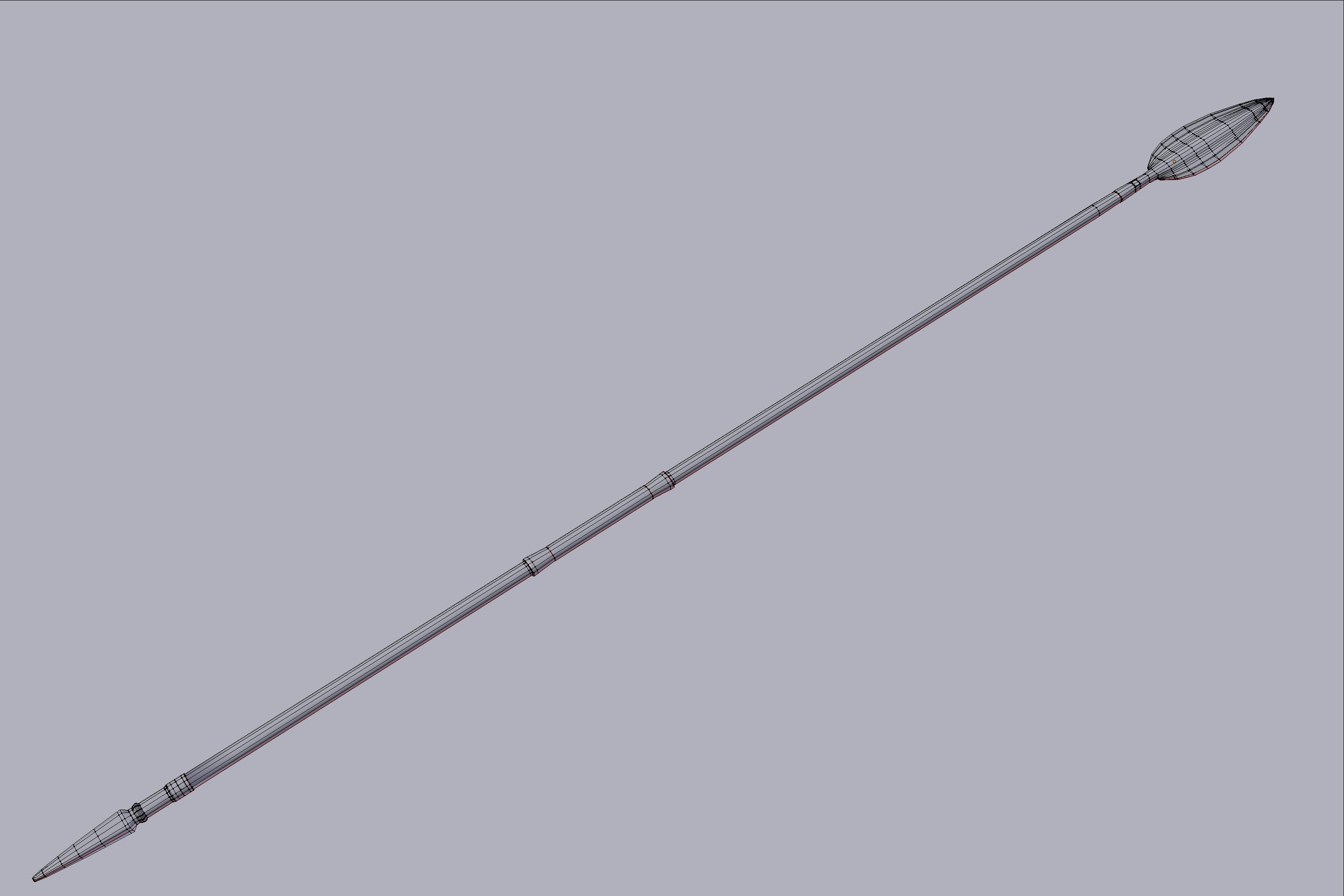 3D Model Ancient Greek Spear 3D model_4