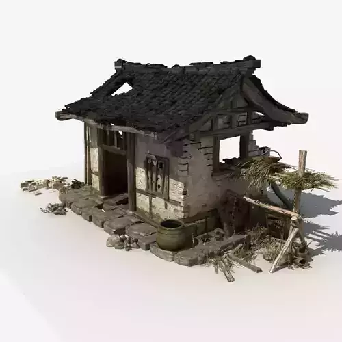 Chinese Broken house 3D model