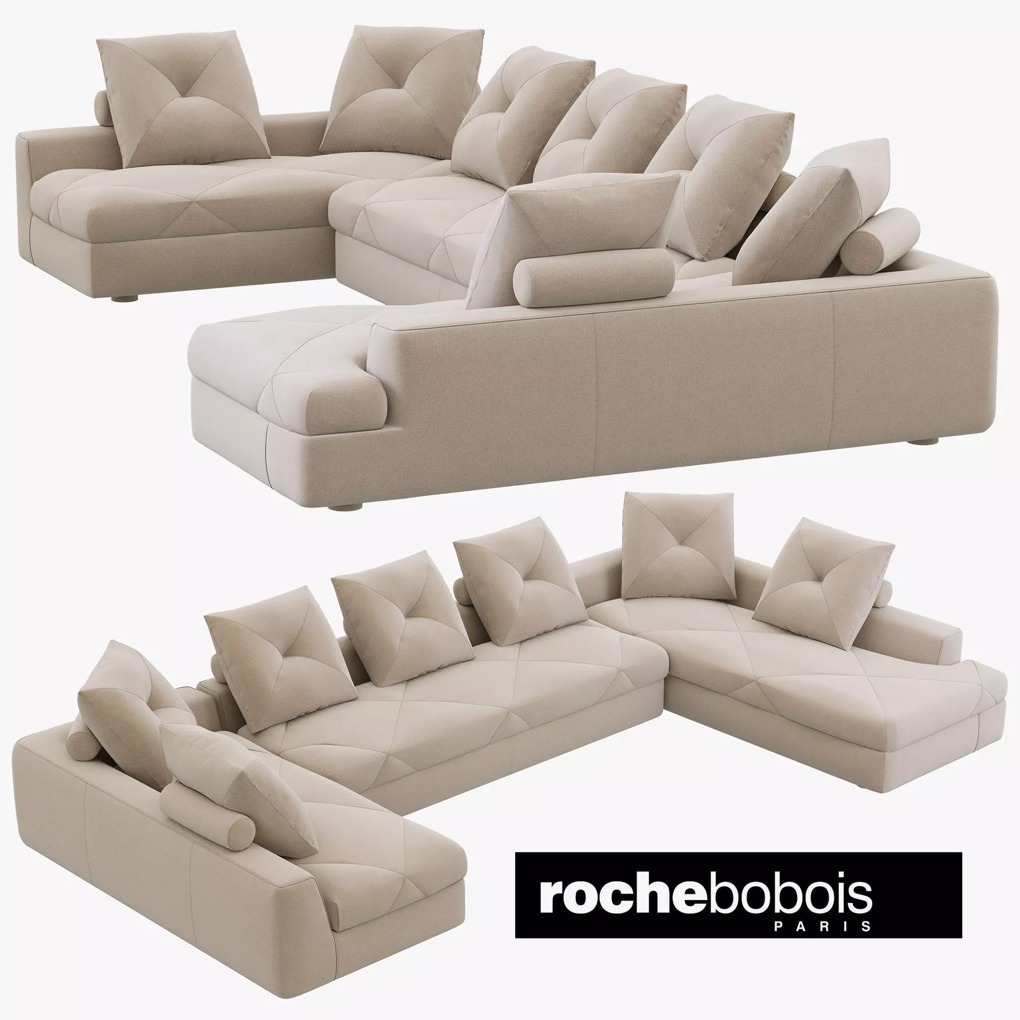 Roche Bobois PREFACE Modular sofa 3D model