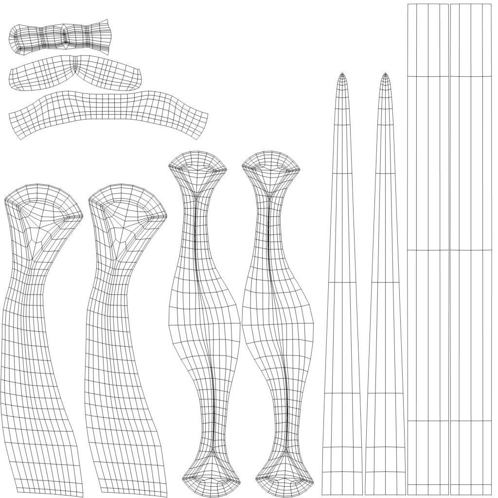 Medieval Long Sword Low-poly 3D model_12