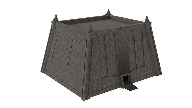 Mayan Temple Low-poly 3D model