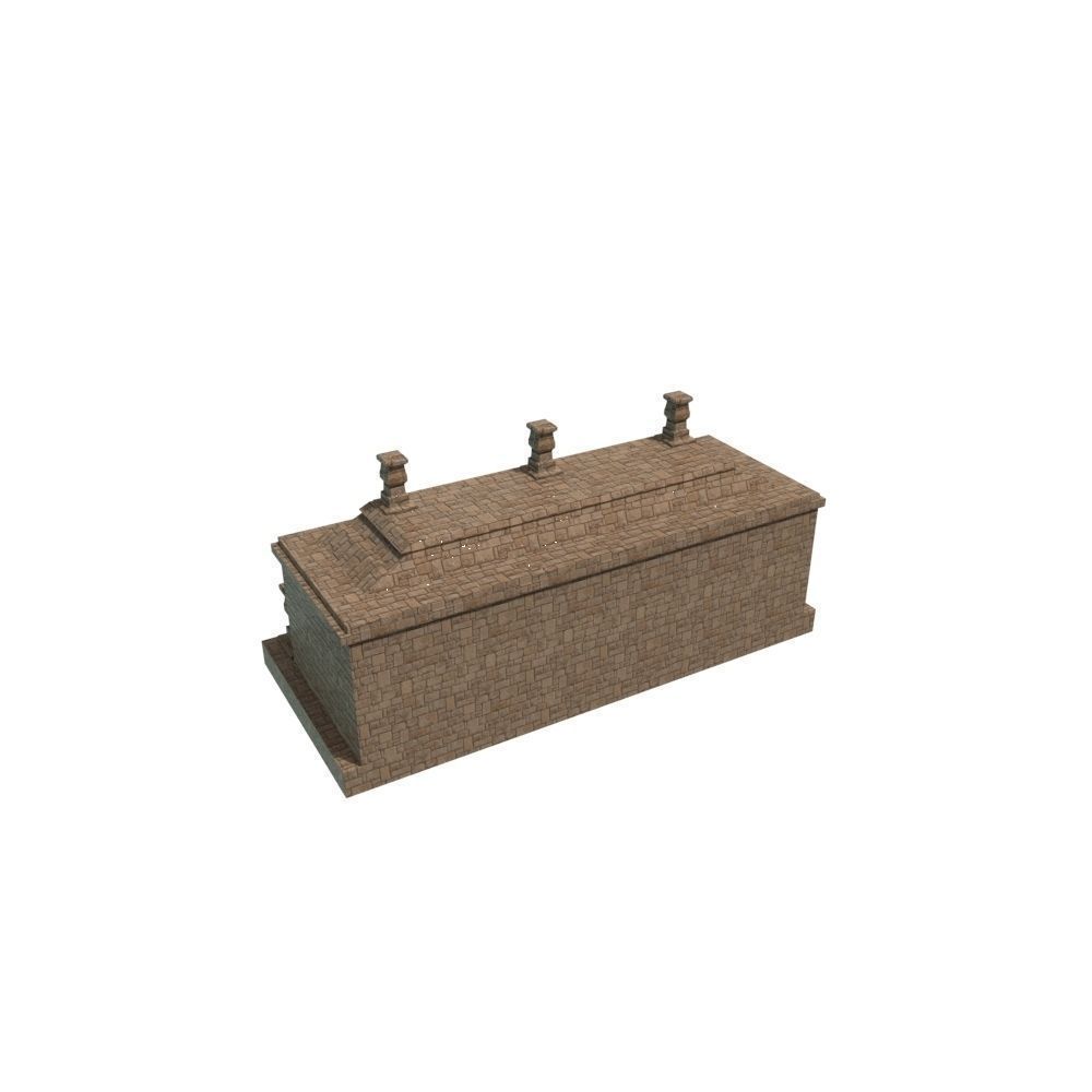 Mayan Temple Low-poly 3D model_10