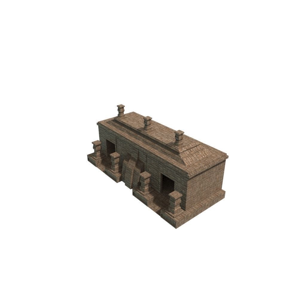 Mayan Temple Low-poly 3D model_8