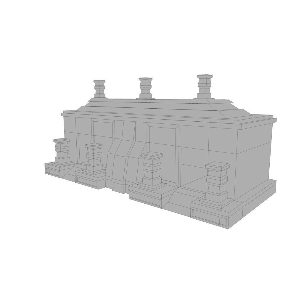 Mayan Temple Low-poly 3D model_11