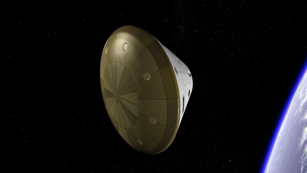 NASA Orion SLS Space Launch System with capsule and cockpit Low-poly 3D model_14