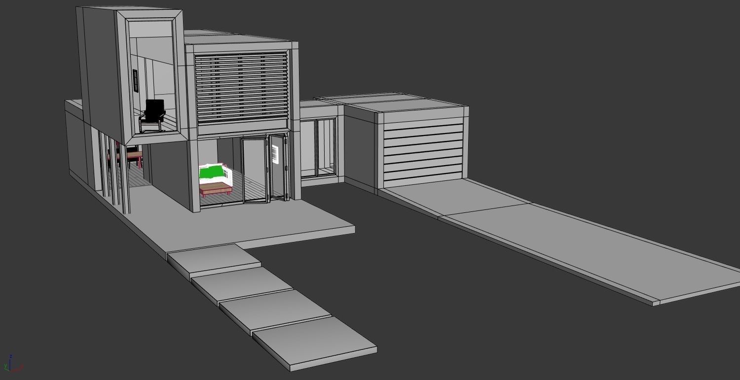 Exterior House Free 3D model_1