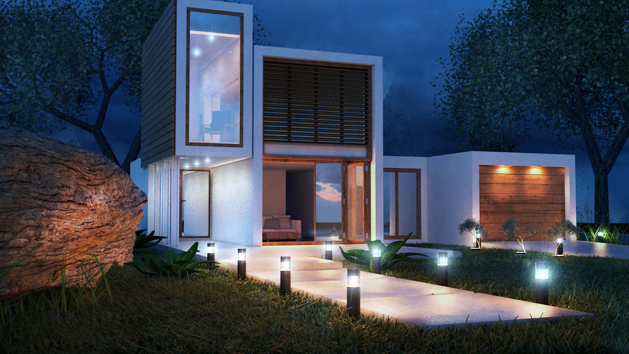 Exterior House Free 3D model_5