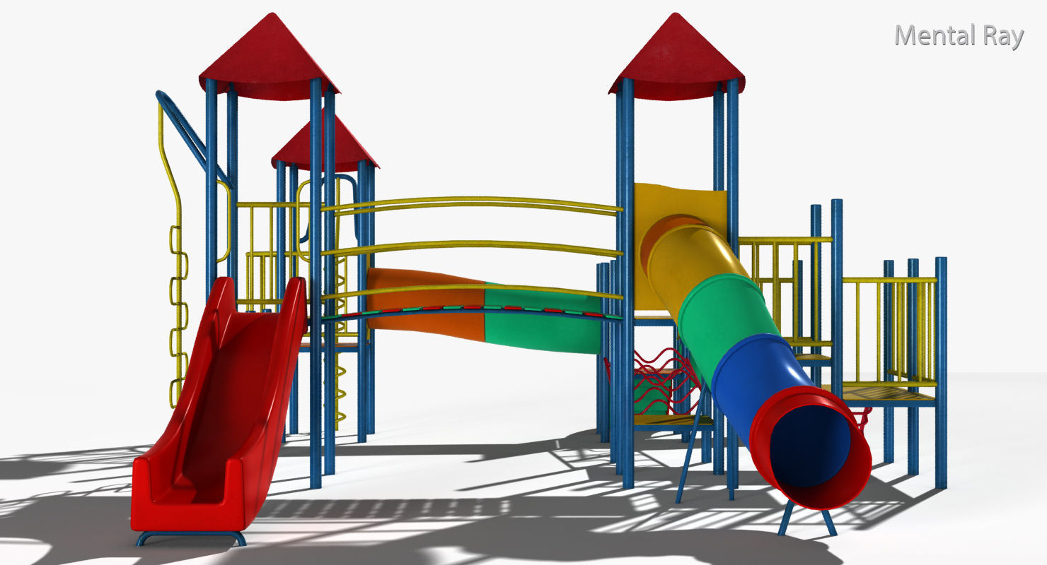 Playground Slide Low-poly 3D model_51