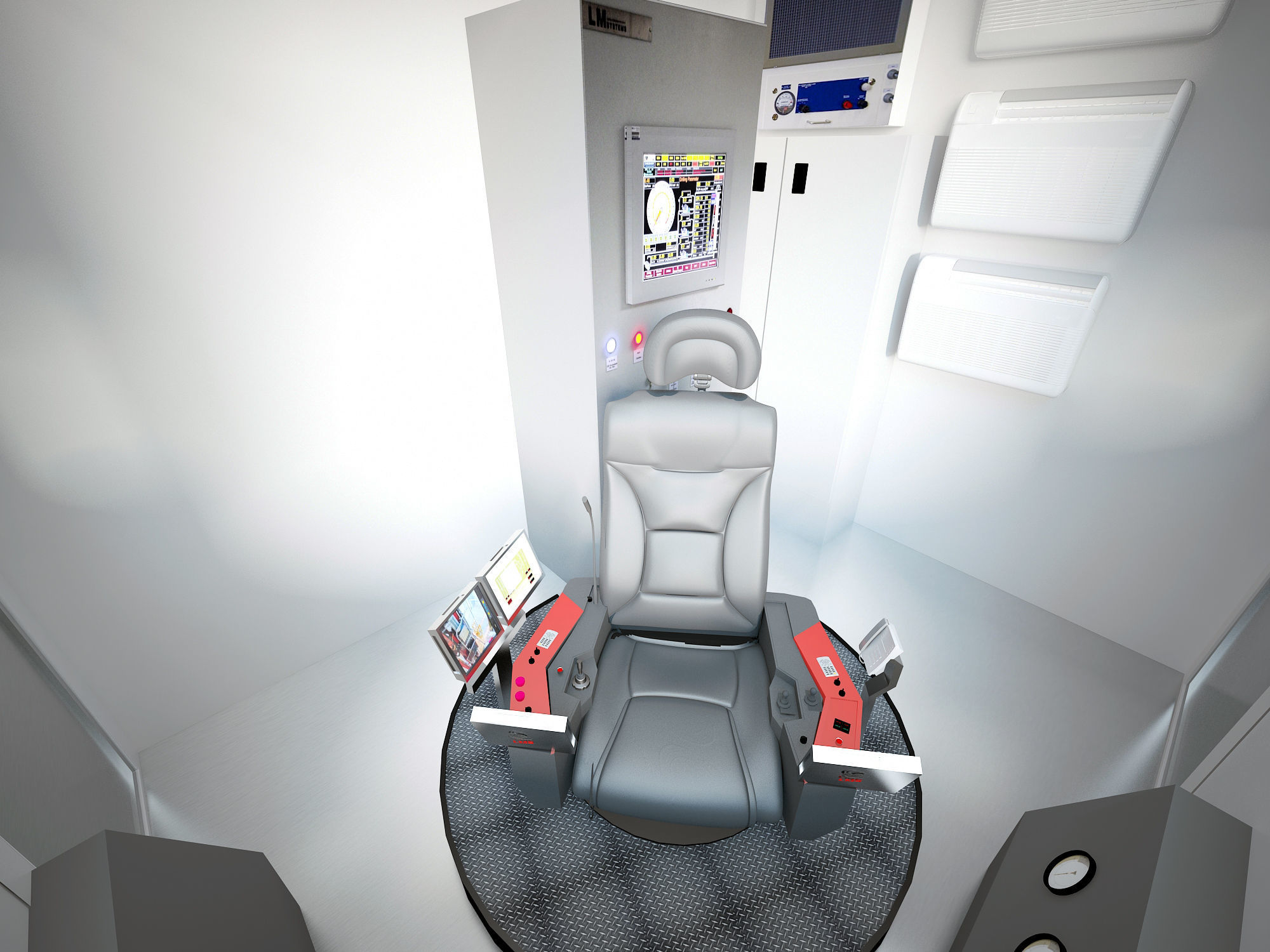 Drillers cabin 3D model_4