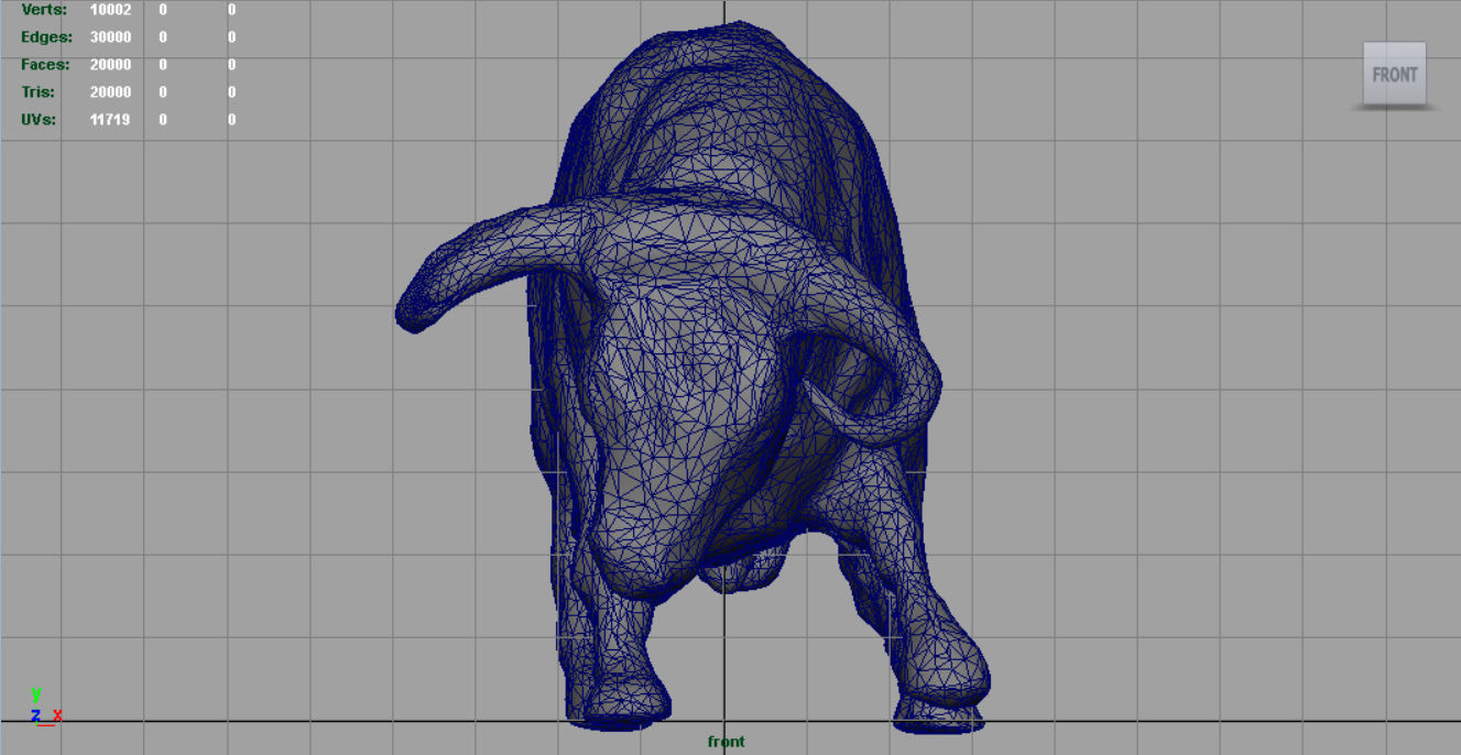 Spanish Bull Low-poly 3D model_14