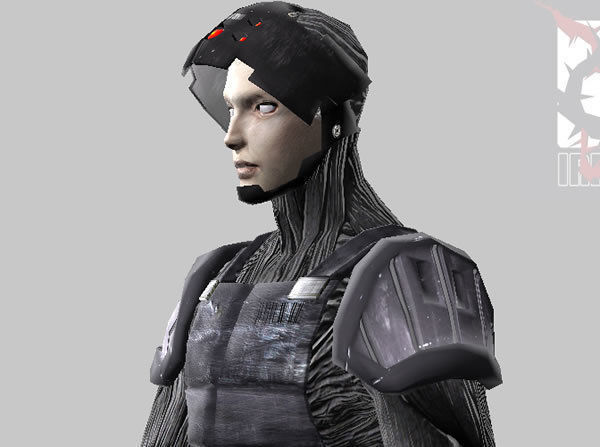 Cyber Infiltrator Low-poly 3D model_1