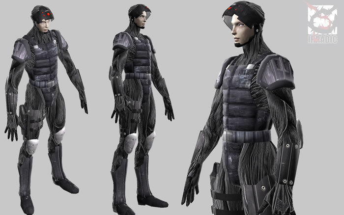 Cyber Infiltrator Low-poly 3D model_3