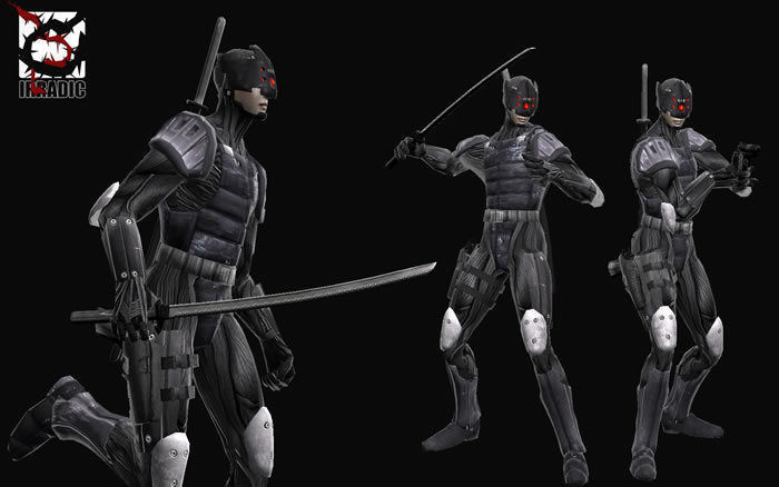 Cyber Infiltrator Low-poly 3D model_4