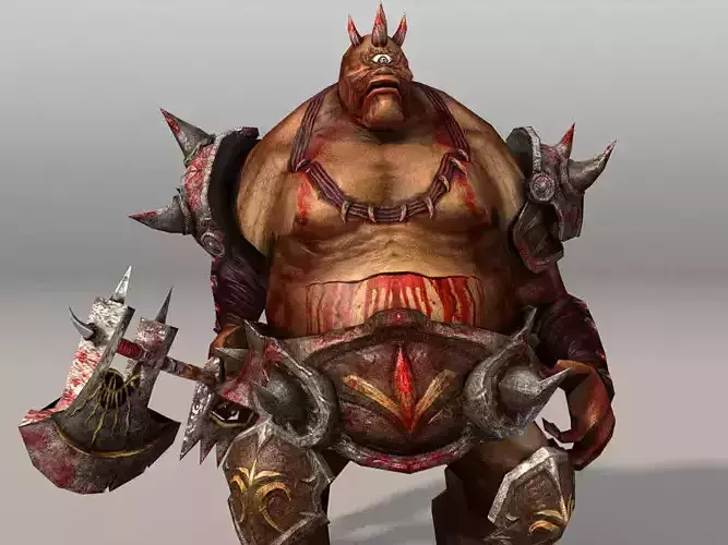 Cyclops group of monsters with weapons