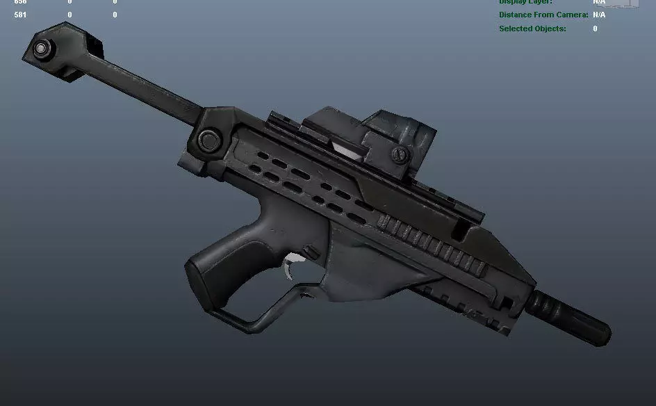 Female Scout Low-poly 3D model_4