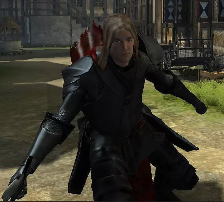 Hero Warrior Low-poly 3D model_3