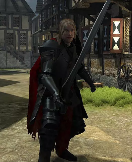 Hero Warrior Low-poly 3D model_1