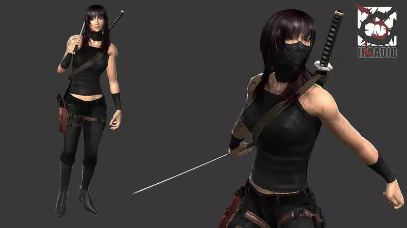 Ninja Assassin Low-poly 3D model_8