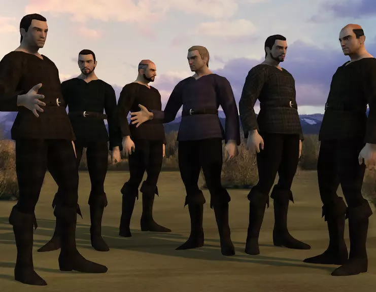 NPC Villager Low-poly 3D model_10