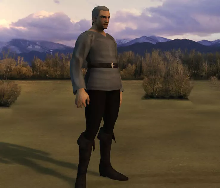 NPC Villager Low-poly 3D model_4