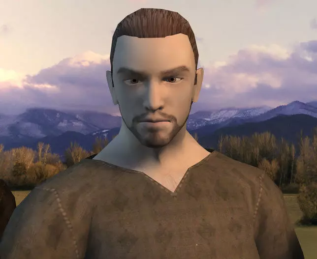 NPC Villager Low-poly 3D model_7