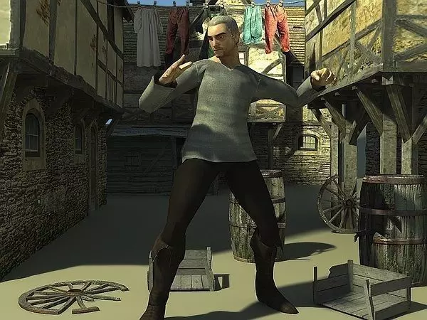 NPC Villager Low-poly 3D model_12