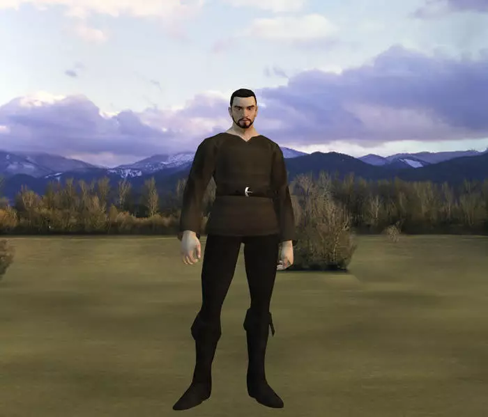 NPC Villager Low-poly 3D model_3