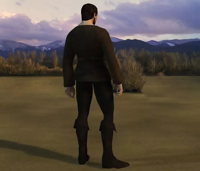 NPC Villager Low-poly 3D model_5