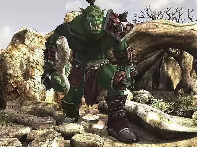 ORC horde warrior in world of warcraft