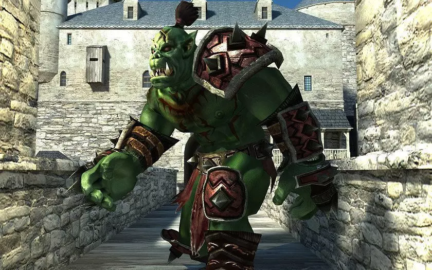 ORC horde warrior in world of warcraft Low-poly 3D model_5