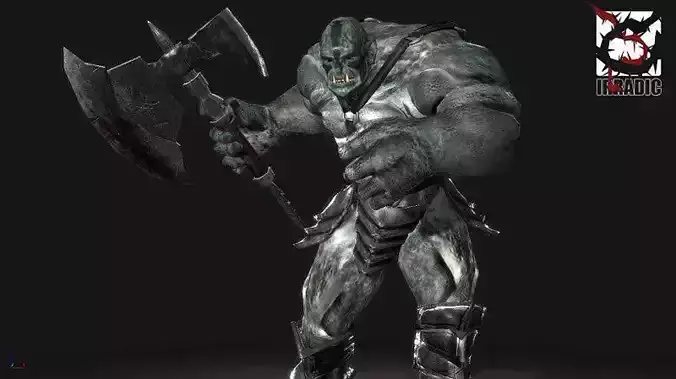 ORC Elite Low-poly 3D model