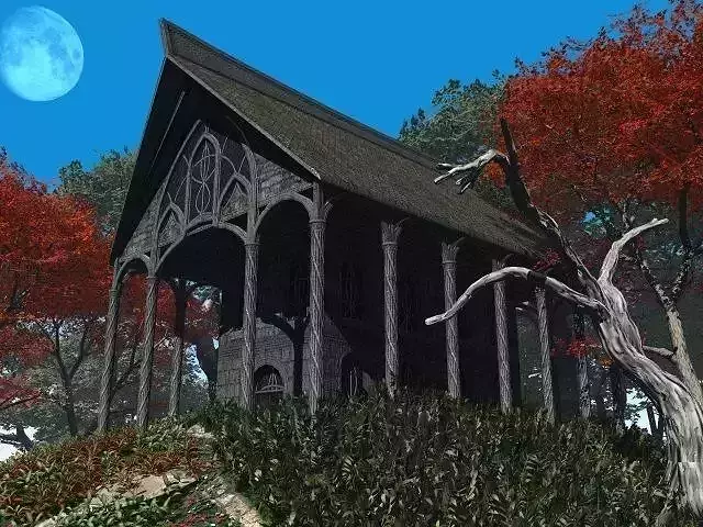 Elven Houses 1 Low-poly 3D model