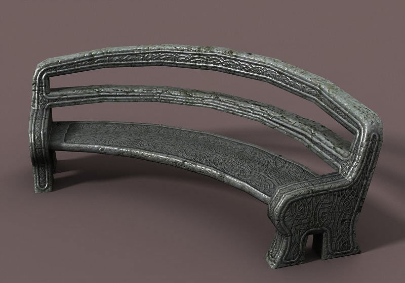 Elven Houses 1 Low-poly 3D model_9