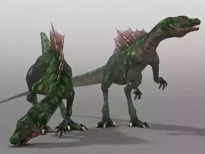 Raptor two dinosaurs