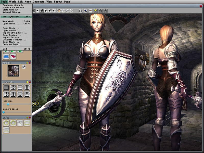 Royal Female Warrior Low-poly 3D model_14